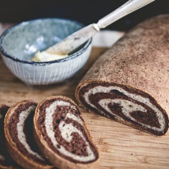 Gluten Free Marble Rye Bread