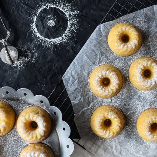 Burnt Butter & Pear Mini Bundt Cake