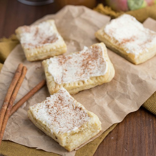 Apple cream cheese toaster strudel