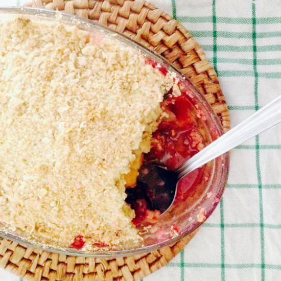 Peach & Plum Crumble