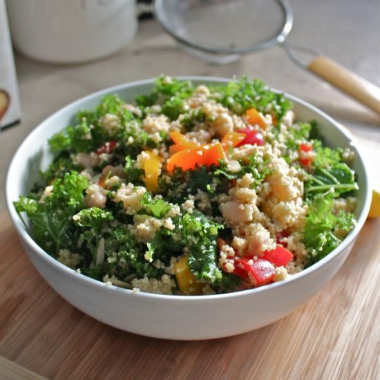 Whole Wheat Couscous and Kale Salad