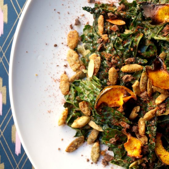 Rubbed Kale Harvest Salad