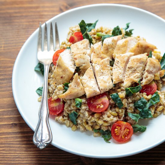 Freekeh Salad with Chicken