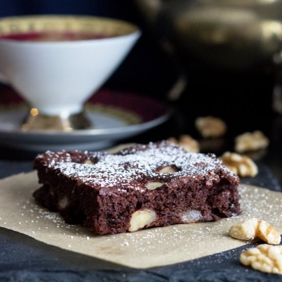 Pear Walnut Brownies