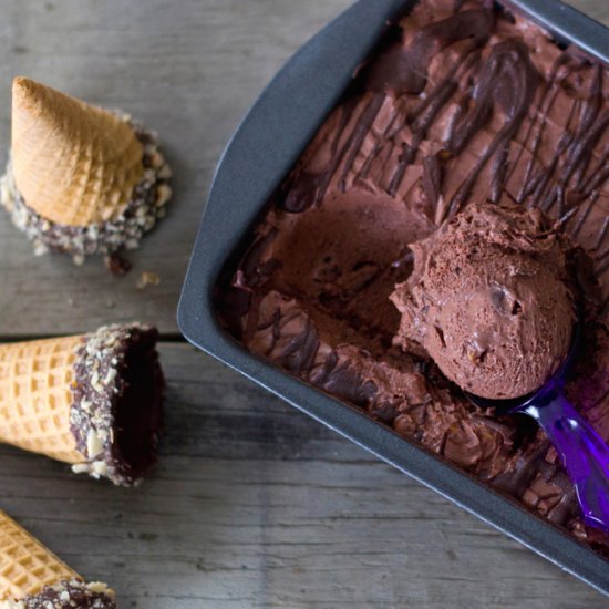 No Churn Nutella Ice Cream