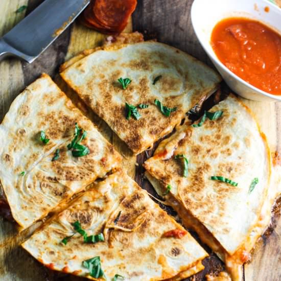 Margarita Pizza Quesadilla