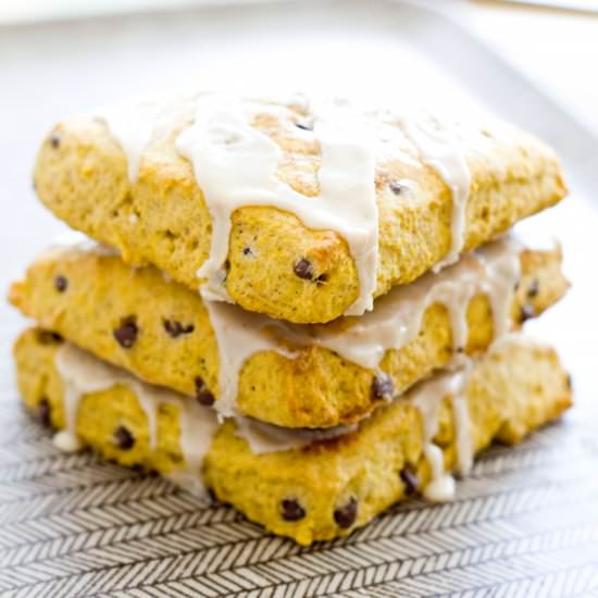 Pumpkin Chocolate Chip Scones