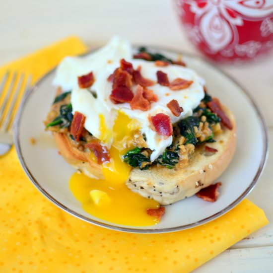 Creamy Eggs Florentine