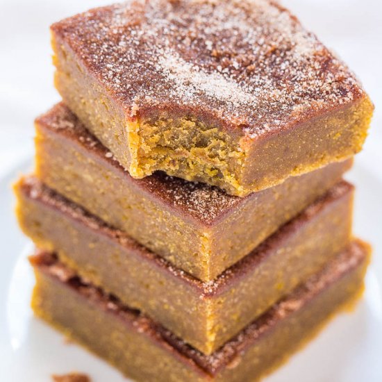 Pumpkin Snickerdoodle Blondies