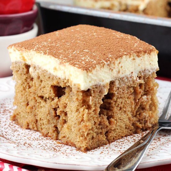 Tiramisu Poke Cake