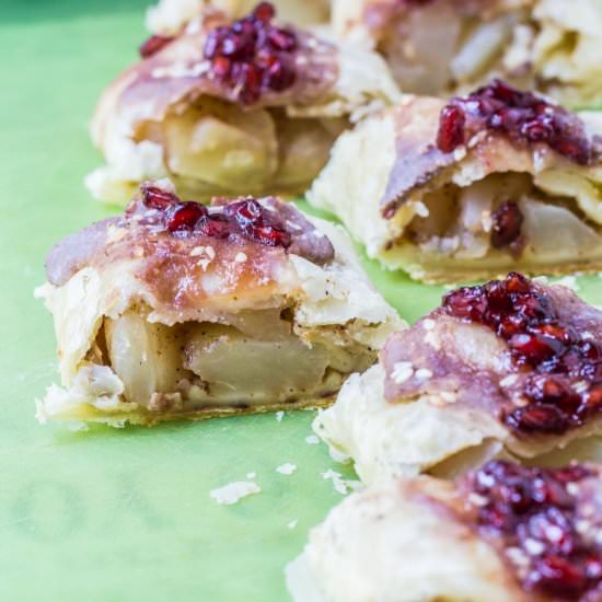 Apple Pomegranate Strudel