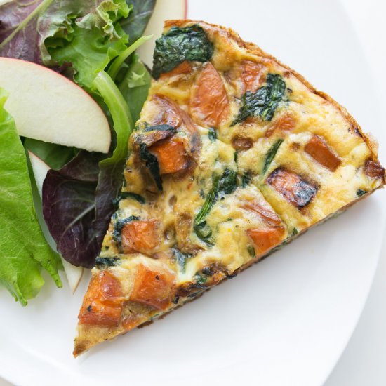 Sweet Potato and Spinach Frittata