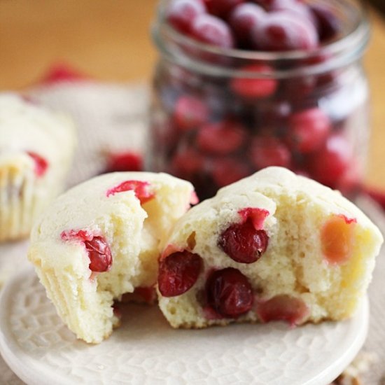 Cranberry Cream Cheese Muffins