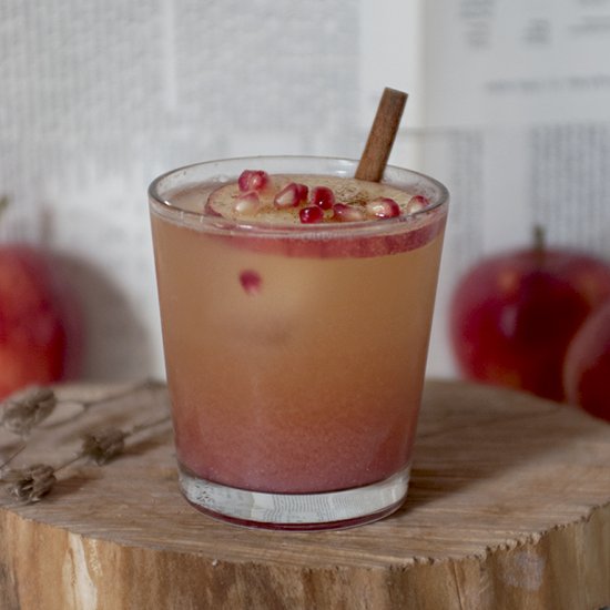 Apple Cider Pomegranate Mocktail