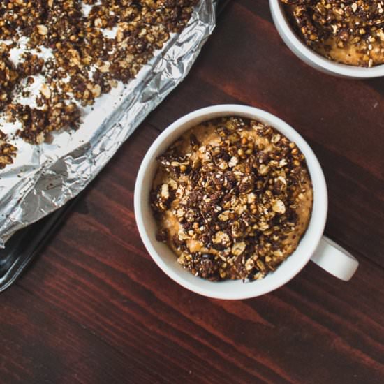 Sweet Potato Pie Porridge + Granola