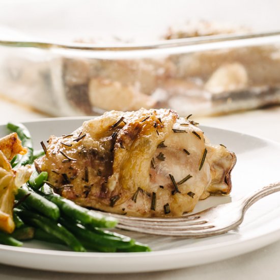 Rosemary Lemon Chicken With Garlic