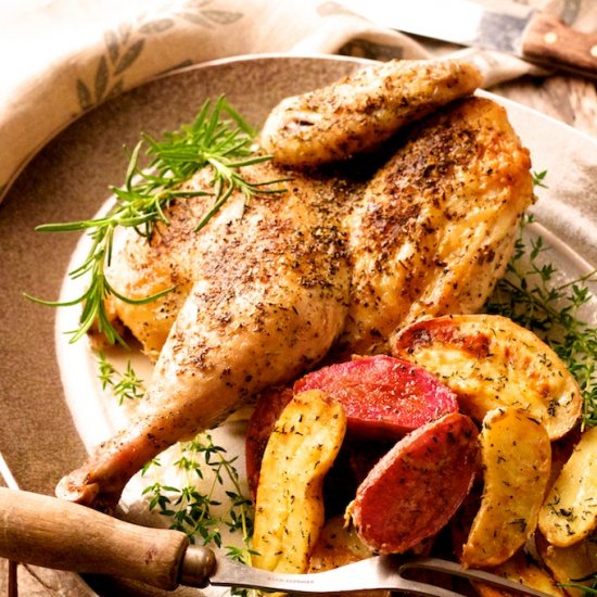 Herb & Garlic Roast Chicken