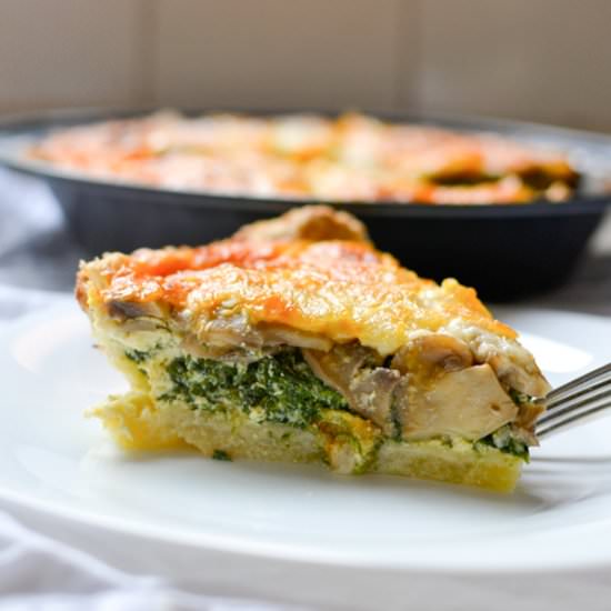 Spinach and Mushroom Quiche