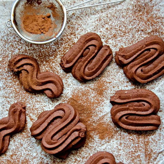 Viennese Chocolate Sable Cookies