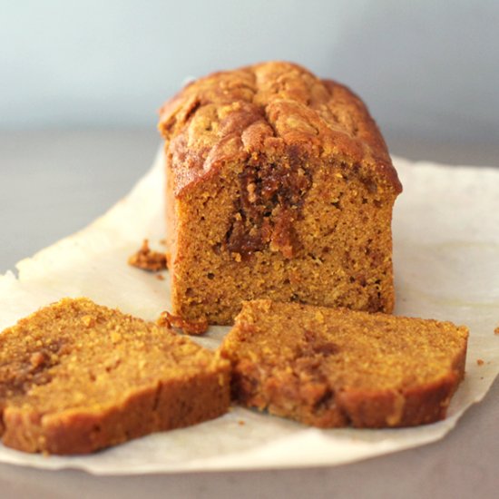 Pumpkin-Biscoff Bread