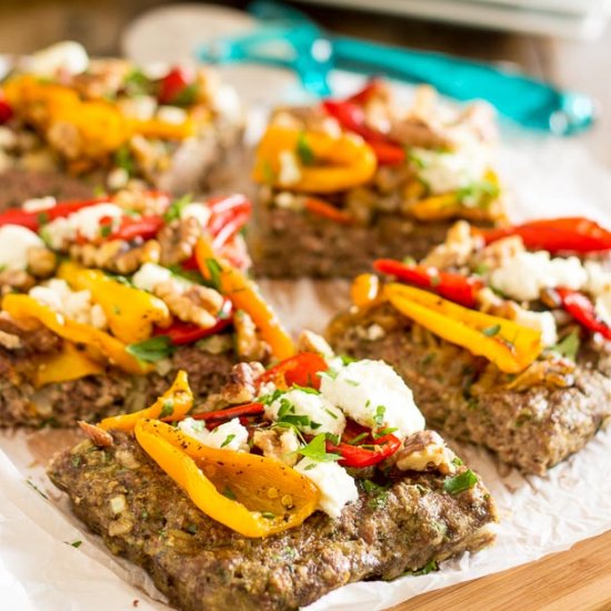 Onion & Bell Pepper Meatza