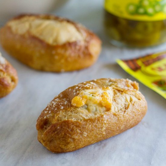 Jalapeño Stuffed Taco Soft Pretzels