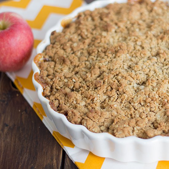 Apple Peanut Butter Crumble