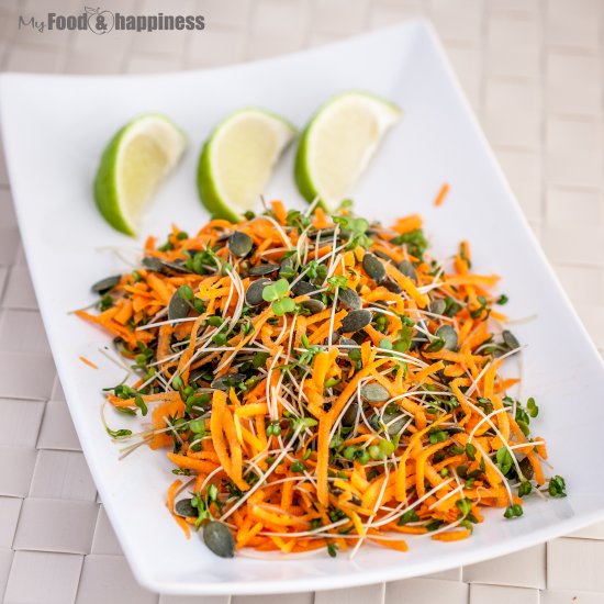 Carrot and Cress salad