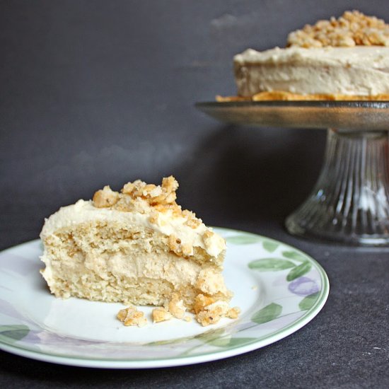 Frito cheesecake layer cake. Vegan