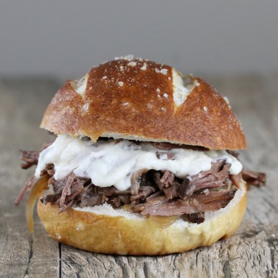 Slow Cooker Beef and Horseradish