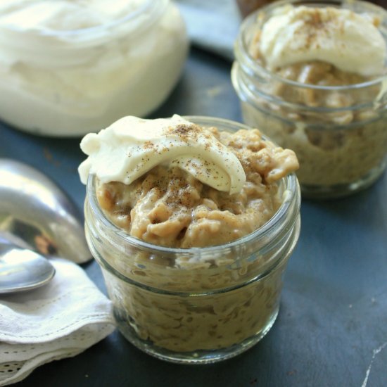 Thai Iced Coffee Rice Pudding