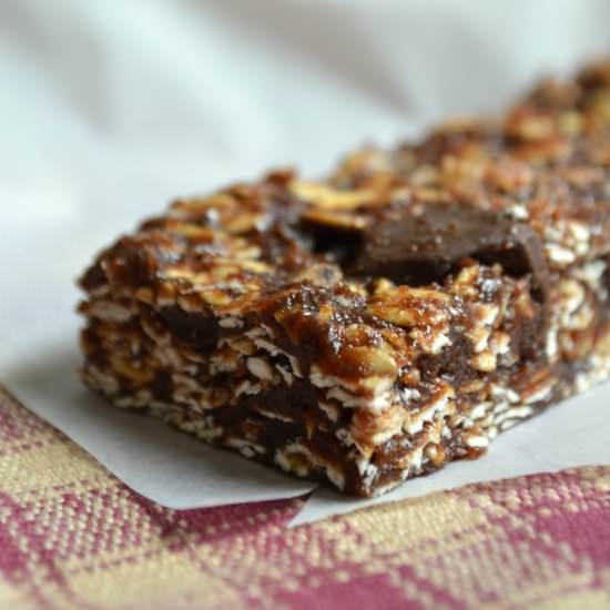 Chocolate Almond Granola Bars