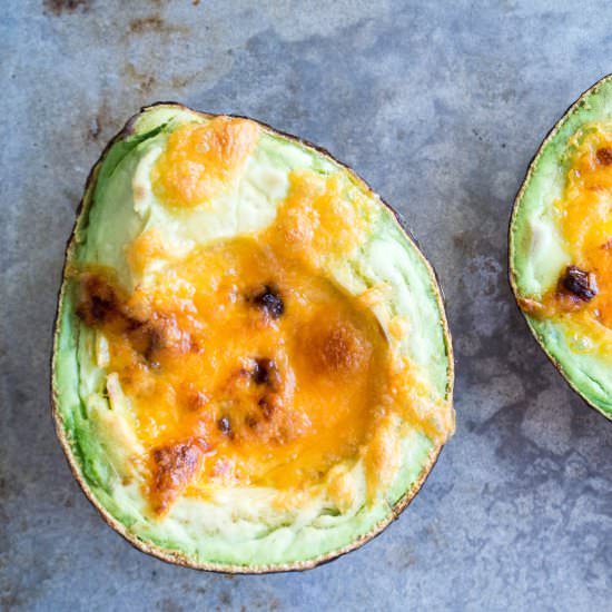 Broiled Avocados w Chipotle+Cheddar