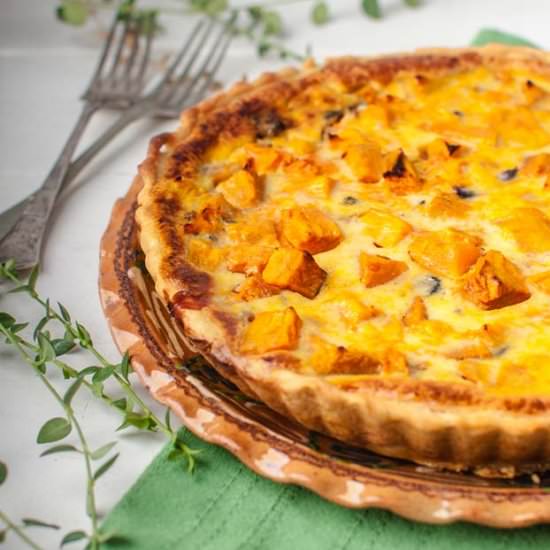 Quiche with Pumpkin and Gorgonzola