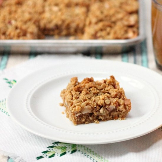 Peanut Butter Apple Bars