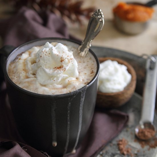 Pumpkin Hazelnut Hot Chocolate