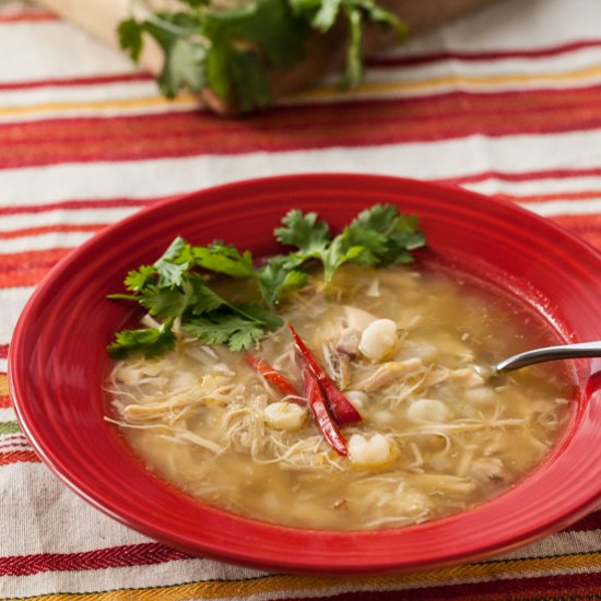 Chicken and Tomatillo Posole