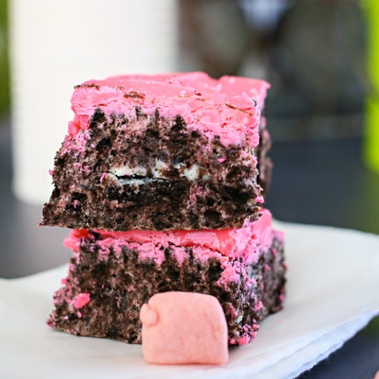 Pink Oreo Bars