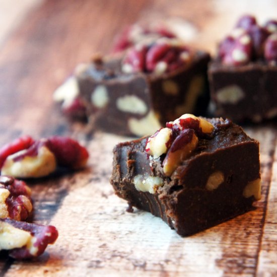 Dark Chocolate Walnut Fudge