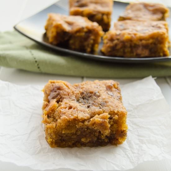 Pumpkin Butterfinger Bars