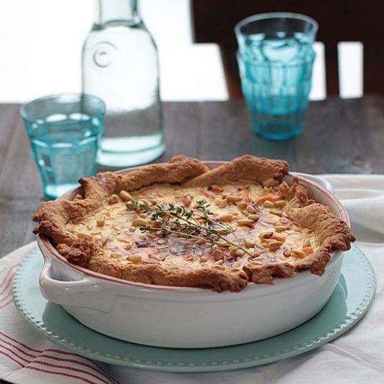 Salmon and Spinach Quiche