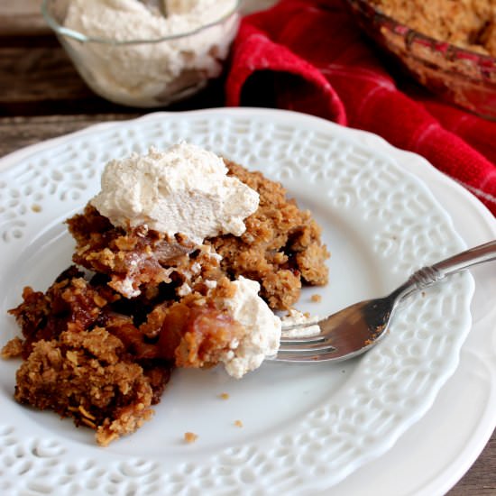 Apple and Pear Crumble