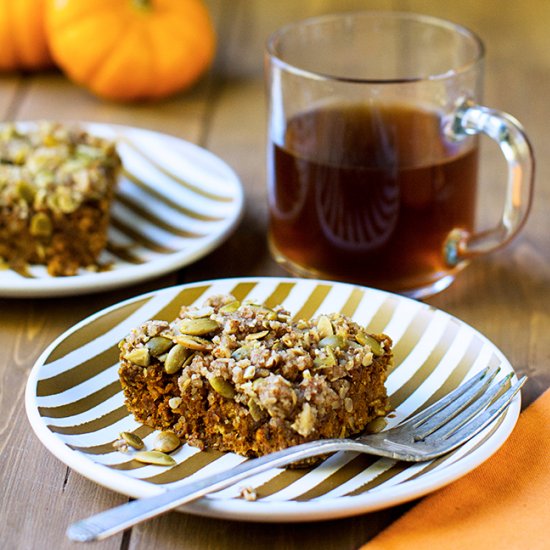 Pumpkin Pecan Cake (vegan, gf)