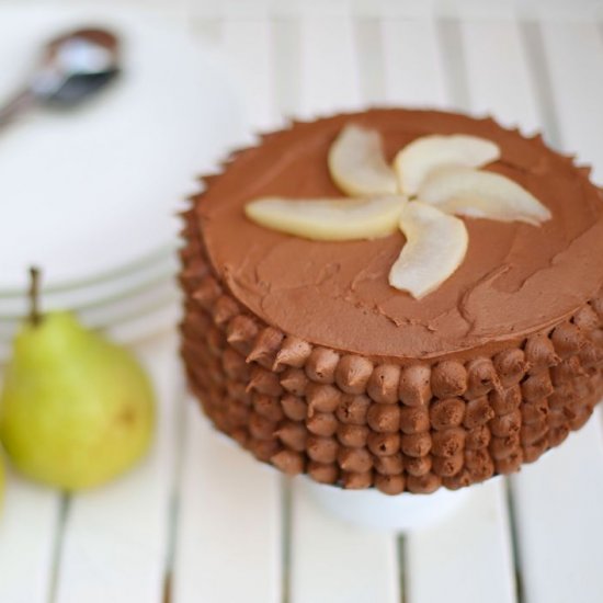 Nutella Pear Cake