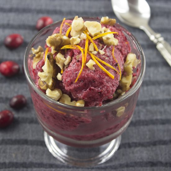 Cranberry Banana Ice Cream