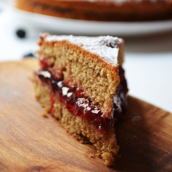 Buckwheat Cake with Jam