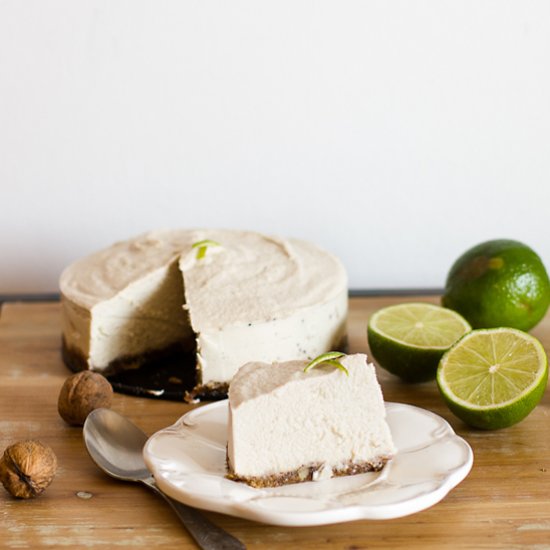 Lime Cashew Cheesecake