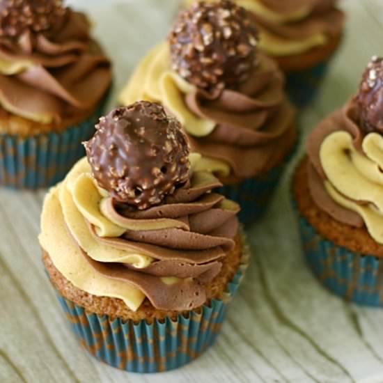 Nutella Pumpkin Cupcakes