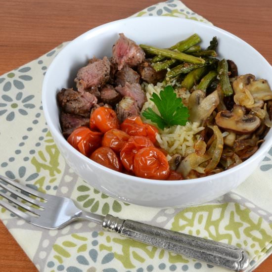 Rice Bowl with Steak