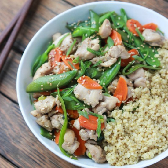 30 Minute Sesame Chicken Bowl